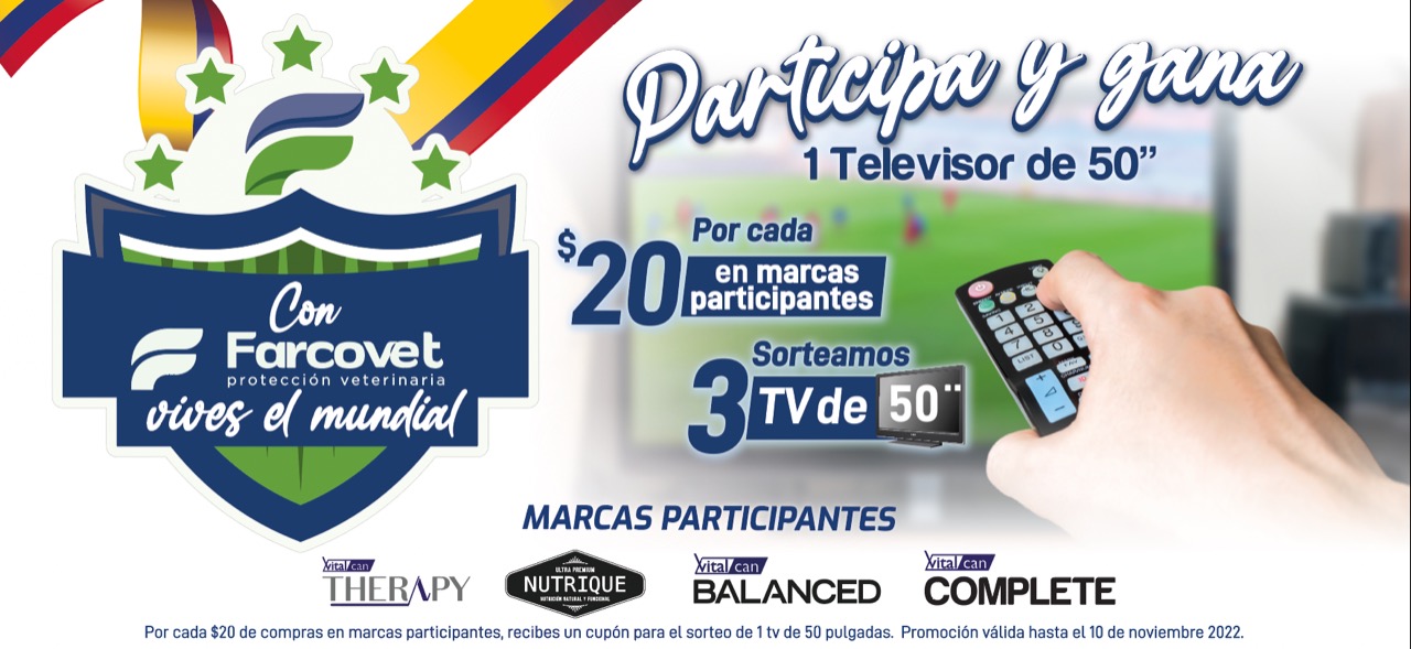 Condiciones Sorteo ¨Con Farcovet vives el mundial¨